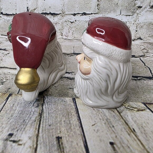 Vintage Fitz & Floyd Omnibus Santa Face Salt and Pepper Shakers - Picture 4 of 7